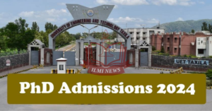 PhD Program Admissions at University of Engineering & Technology